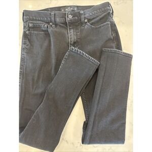 Hollister‎ Mens Skinny Jeans Size 32x 34 Fit Advanced Stretch Black